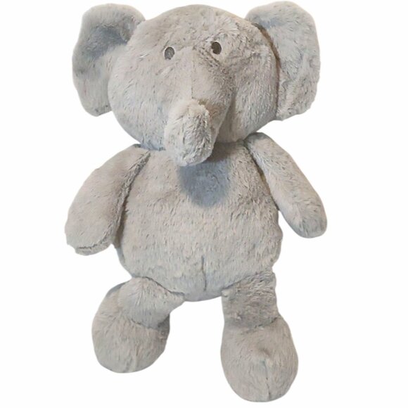 Kellytoy Gray Elephant Rattle Crinkle Lovey Plush Stuffed Toy 12" - Picture 1 of 6